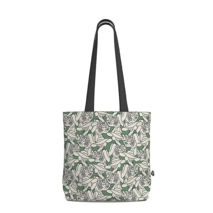 Modern Illustrated Female Shopper - Reusable Artist Designed Tote Bag